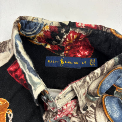 Polo Ralph Lauren Retro Ski Boots Graphic Shirt - L
