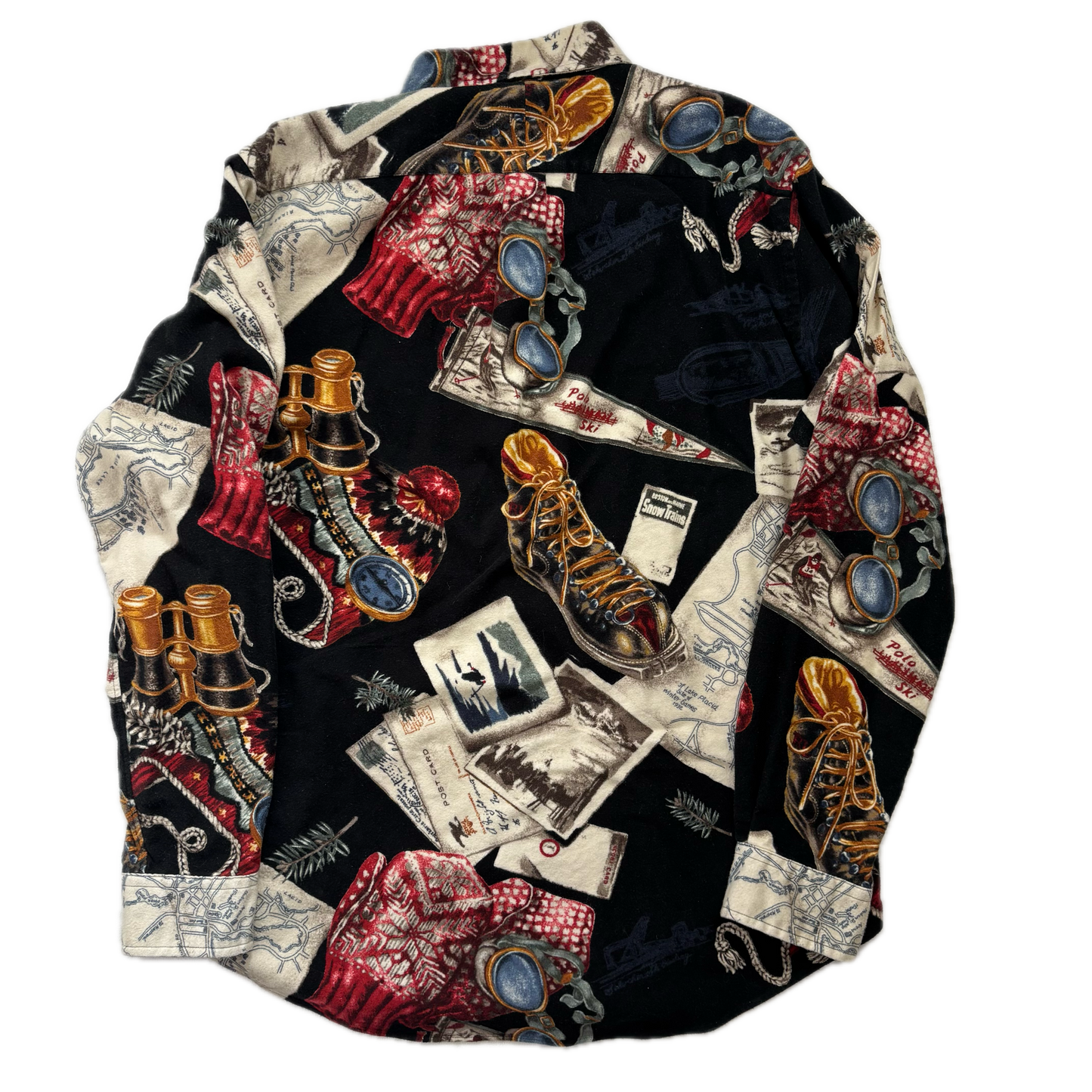 Polo Ralph Lauren Retro Ski Boots Graphic Shirt - L