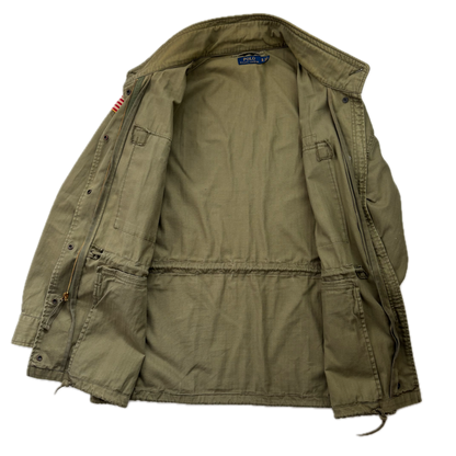 Polo Ralph Lauren Green Army Military Field Jacket - XL