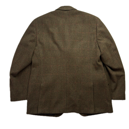 Polo Ralph Lauren Green Tweed Windowpane Blazer (Wool Cashmere) - 50R