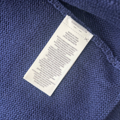 Polo Ralph Lauren Letterman Patch Cardigan Navy Striped - XL