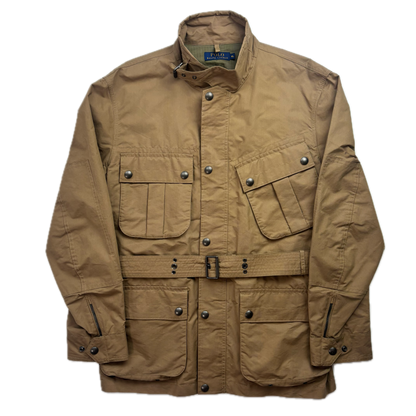 Polo Ralph Lauren Belted Beige Tan Safari Utility Jacket - XL