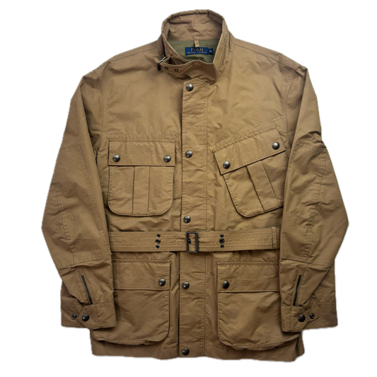 Polo Ralph Lauren Belted Beige Tan Safari Utility Jacket - XL