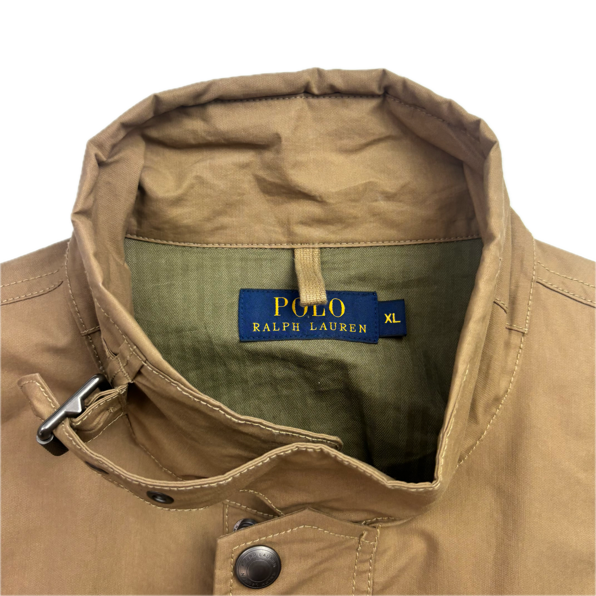 Polo Ralph Lauren Belted Beige Tan Safari Utility Jacket - XL