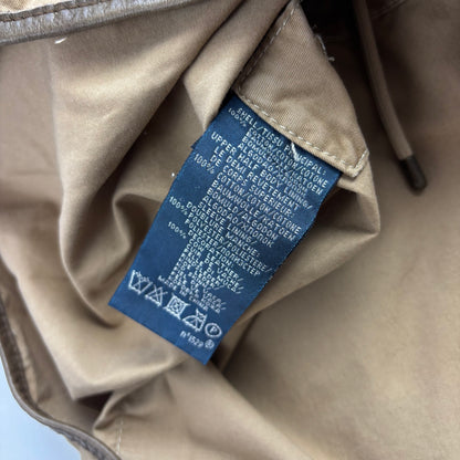 Polo Ralph Lauren Belted Beige Safari Jacket Leather Details - M