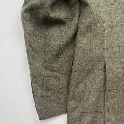 Polo Ralph Lauren Green Tweed Windowpane Blazer (Silk) - 42R