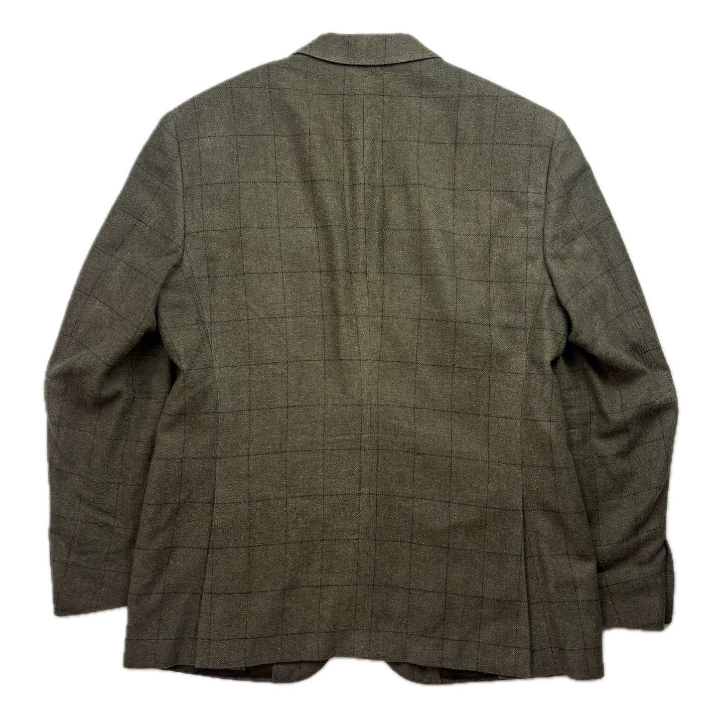 Polo Ralph Lauren Green Tweed Windowpane Blazer (Silk) - 42R