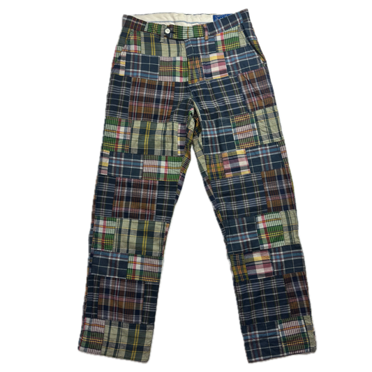 Polo Ralph Lauren Patchwork Madras Plaid Pants Trousers - 29x30