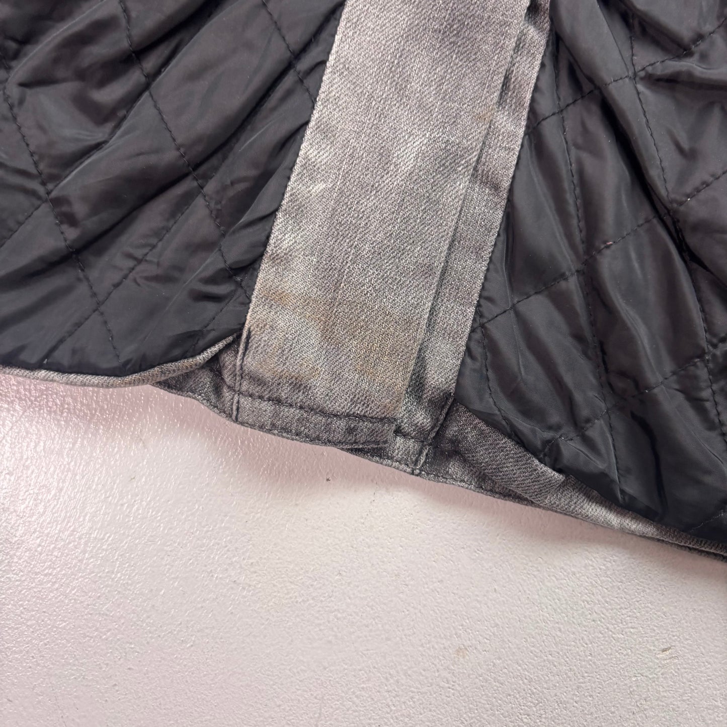Denim & Supply Grey Denim Pea Coat Double Breast Jacket - XL