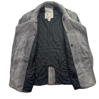 Denim & Supply Grey Denim Pea Coat Double Breast Jacket - XL