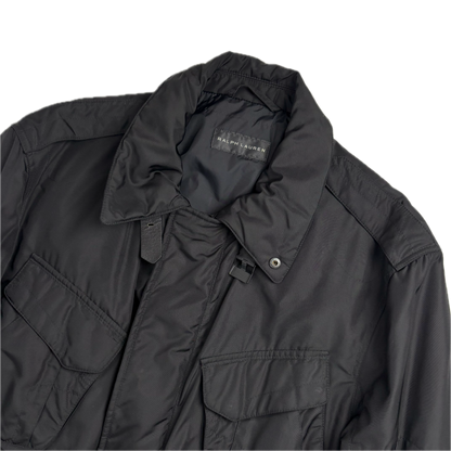 Black Label Utility Jacket Black Field Parka - L