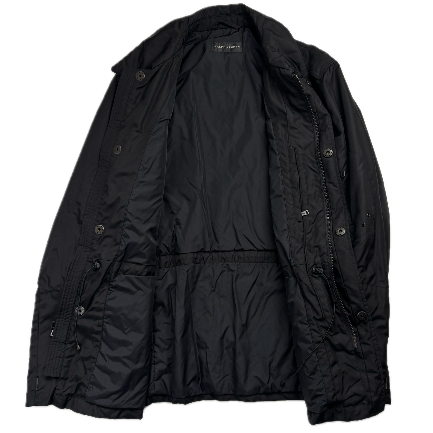 Black Label Utility Jacket Black Field Parka - L