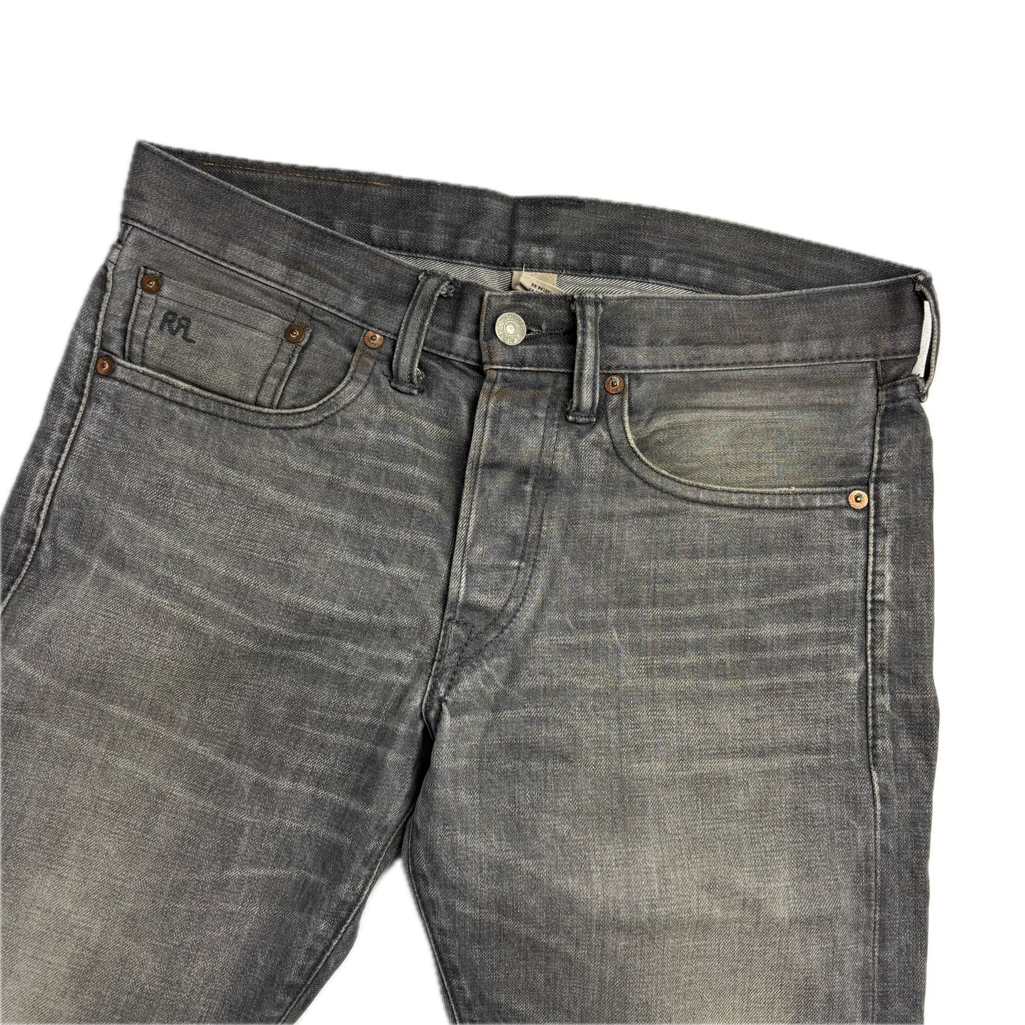 RRL Ralph Lauren Grey Jeans Slim Fit Denim - 29x32