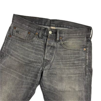 RRL Ralph Lauren Grey Jeans Slim Fit Denim - 29x32