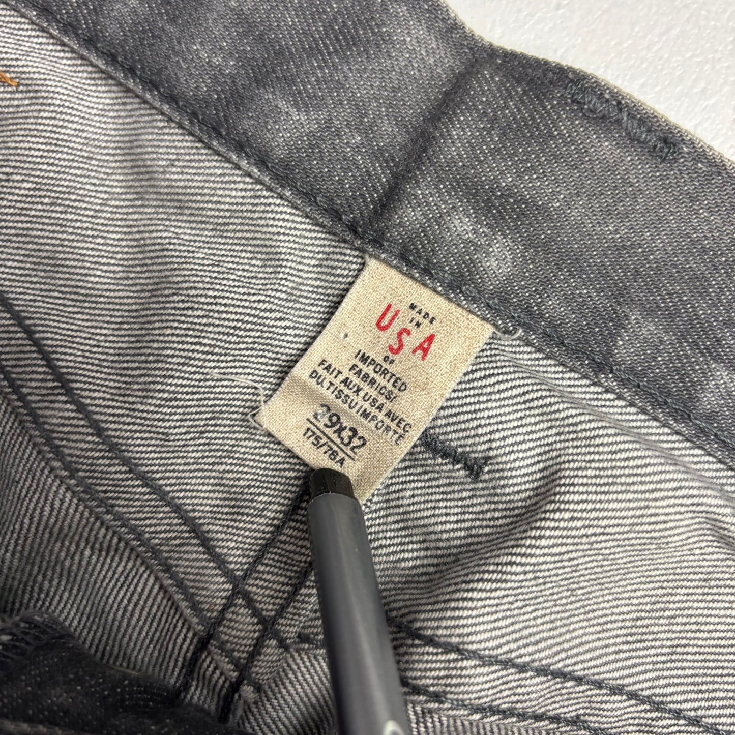 RRL Ralph Lauren Grey Jeans Slim Fit Denim - 29x32