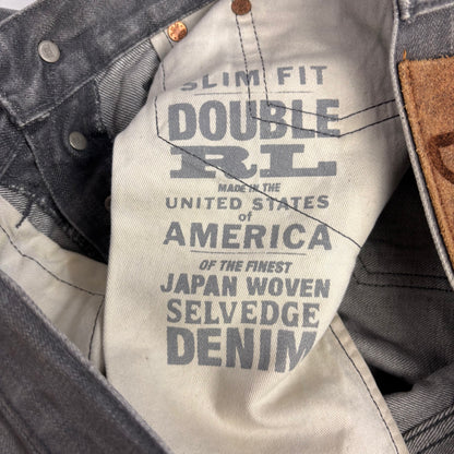 RRL Ralph Lauren Grey Jeans Slim Fit Denim - 29x32