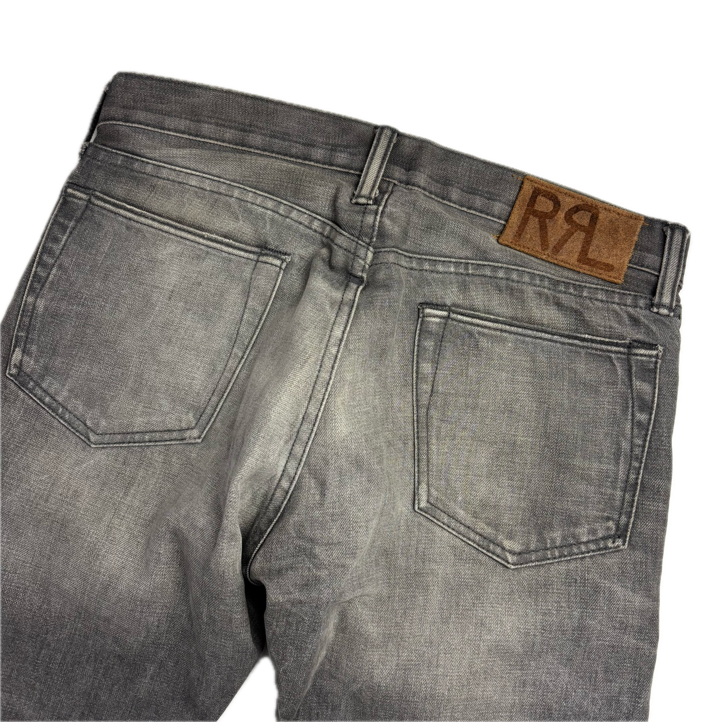 RRL Ralph Lauren Grey Jeans Slim Fit Denim - 29x32