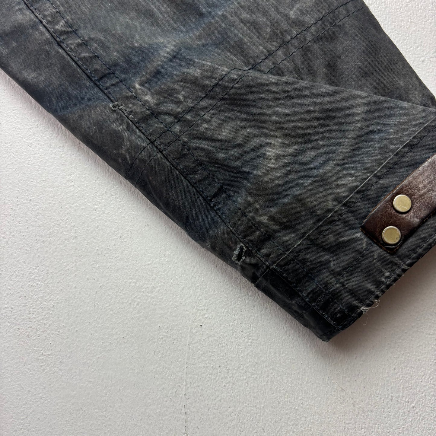 Polo Ralph Lauren 2 in 1 Navy Waxed Cotton Fireman Jacket with Wool Liner - M