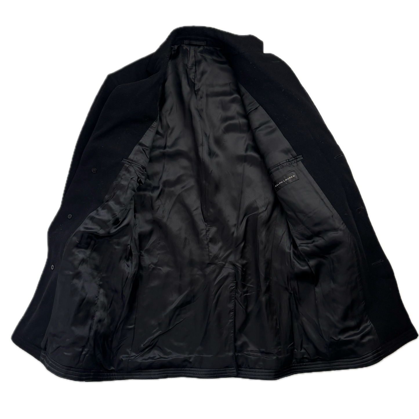 Ralph Lauren Black Label Black Paddock Coat Overcoat (Cashmere) -40