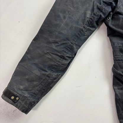 Polo Ralph Lauren 2 in 1 Navy Waxed Cotton Fireman Jacket with Wool Liner - M