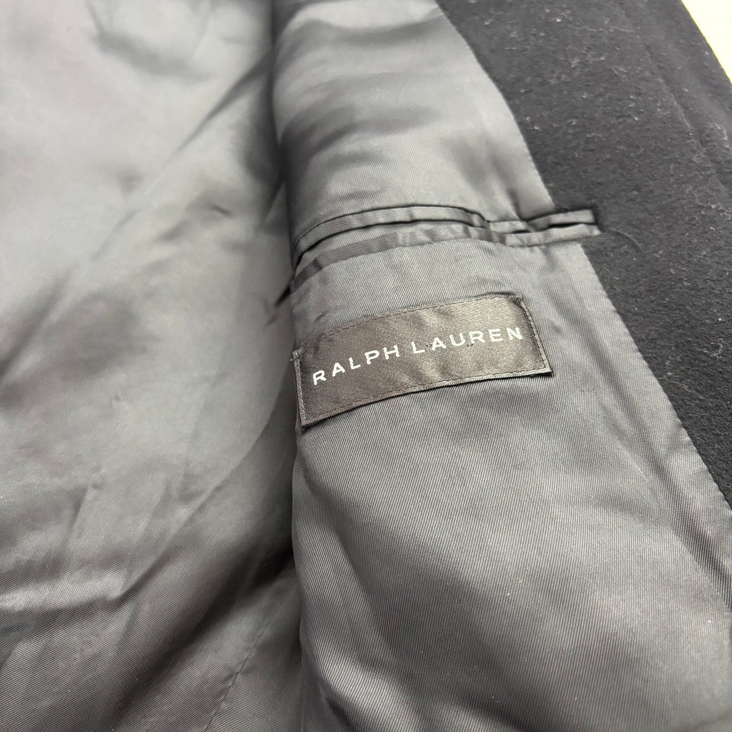 Ralph Lauren Black Label Black Paddock Coat Overcoat (Cashmere) -40