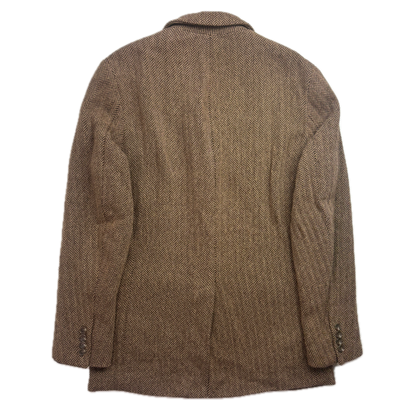 Polo Ralph Lauren Brown Herringbone Blazer (Cotton) - S