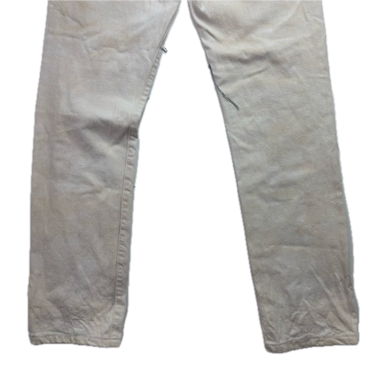 Denim & Supply Ralph Lauren Cream Patchwork Distressed Slim Jeans - 30x34