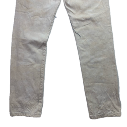 Denim & Supply Ralph Lauren Cream Patchwork Distressed Slim Jeans - 30x34