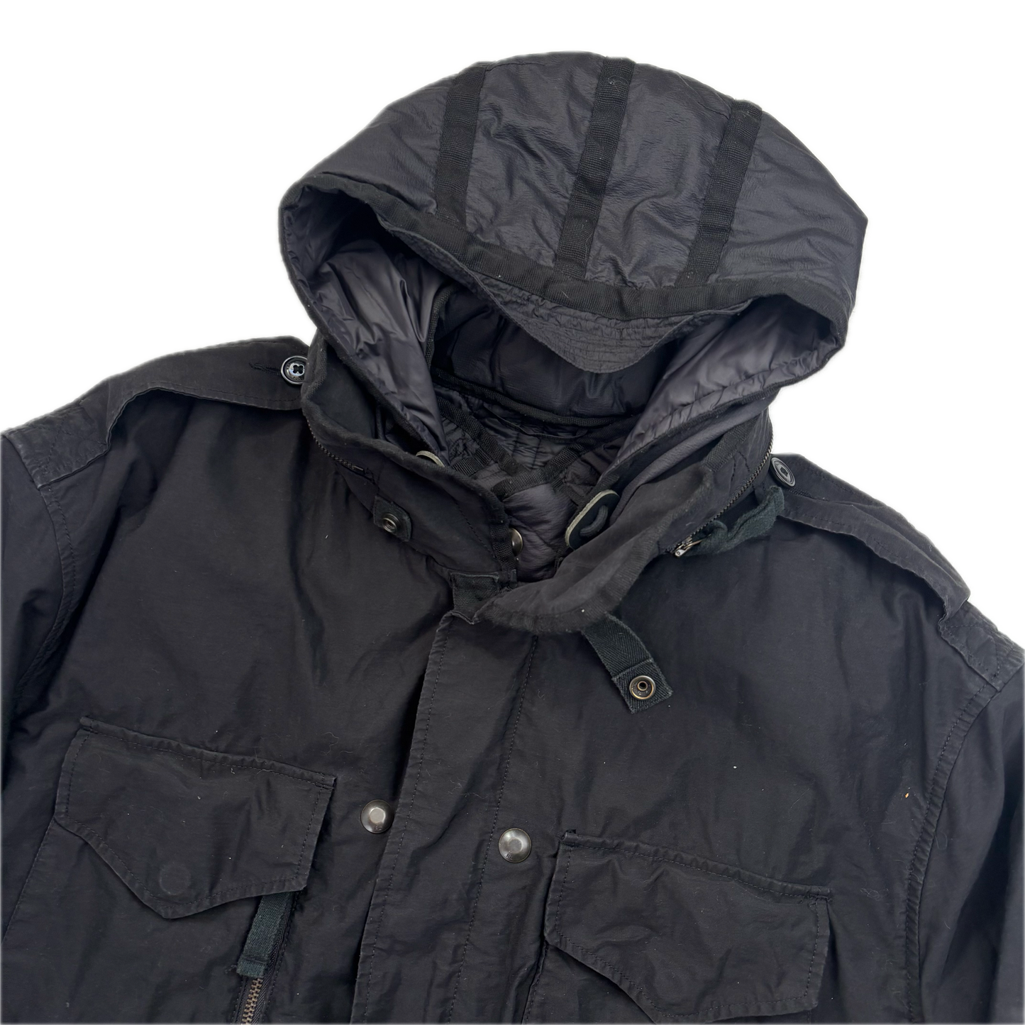 Polo Ralph Lauren 2 in 1 Black Utility Jacket with Quilted Liner - XXL