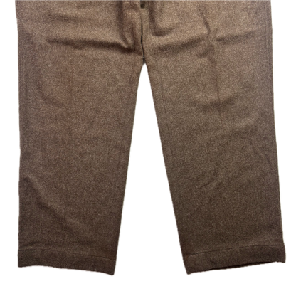 Polo Ralph Lauren Brown Tweed Utility Carpenter Pants Trousers USA (Wool Nylon) - 36x32