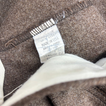 Polo Ralph Lauren Brown Tweed Utility Carpenter Pants Trousers USA (Wool Nylon) - 36x32