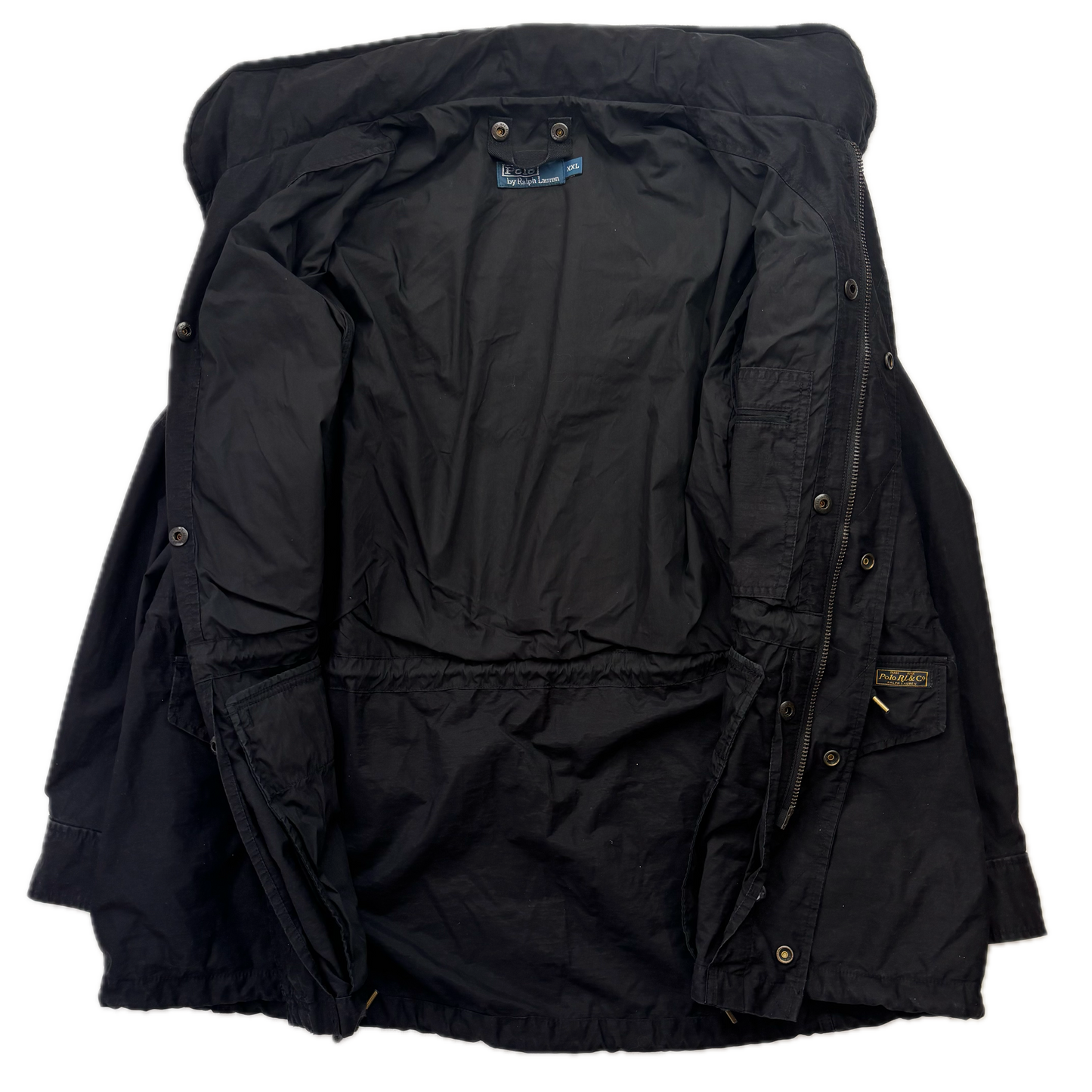 Polo Ralph Lauren 2 in 1 Black Utility Jacket with Quilted Liner - XXL