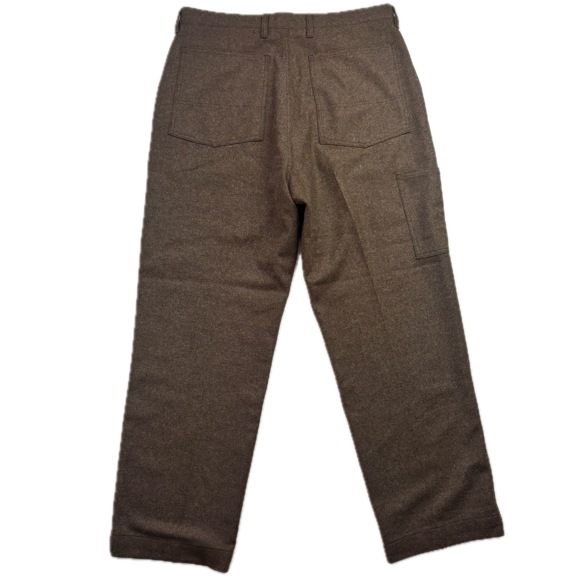 Polo Ralph Lauren Brown Tweed Utility Carpenter Pants Trousers USA (Wool Nylon) - 36x32