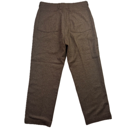 Polo Ralph Lauren Brown Tweed Utility Carpenter Pants Trousers USA (Wool Nylon) - 36x32
