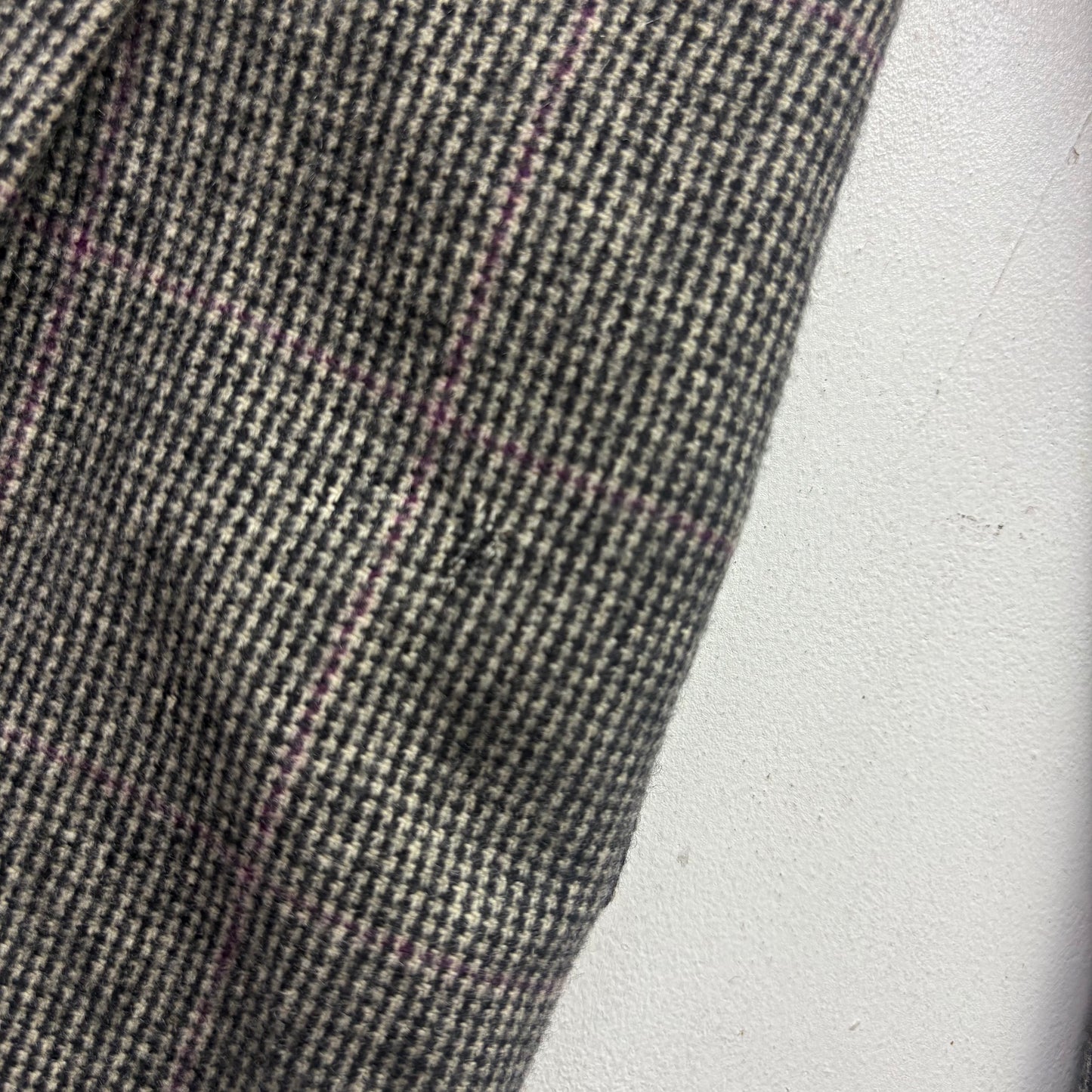 Polo Ralph Lauren Grey Tweed Hacking Bradford Blazer Windowpane (Cashmere) - 42R