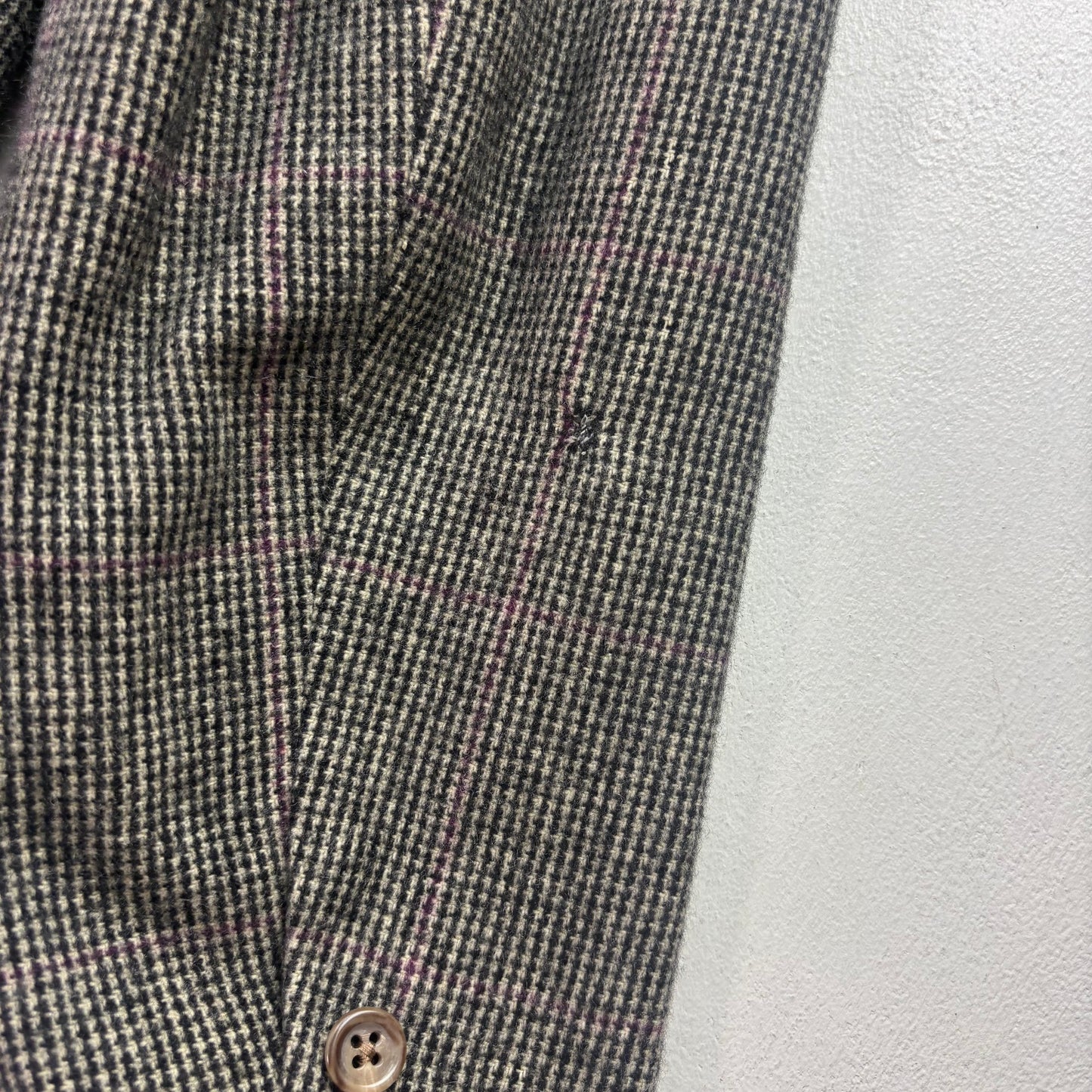 Polo Ralph Lauren Grey Tweed Hacking Bradford Blazer Windowpane (Cashmere) - 42R