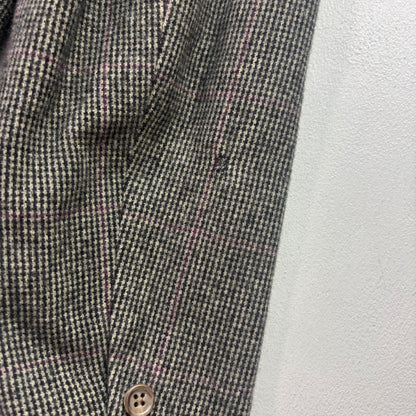 Polo Ralph Lauren Grey Tweed Hacking Bradford Blazer Windowpane (Cashmere) - 42R