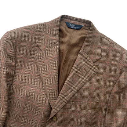 Polo Ralph Lauren Brown Glen Plaid Blazer (Wool Cashmere) - 40R