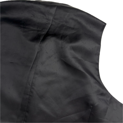 Polo Ralph Lauren Grey Herringbone Lapel Vest Waistcoat (Flax Silk Wool) - 44R