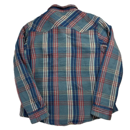 Ralph Lauren Polo Country Plaid Sherpa Lined Overshirt Blue - L