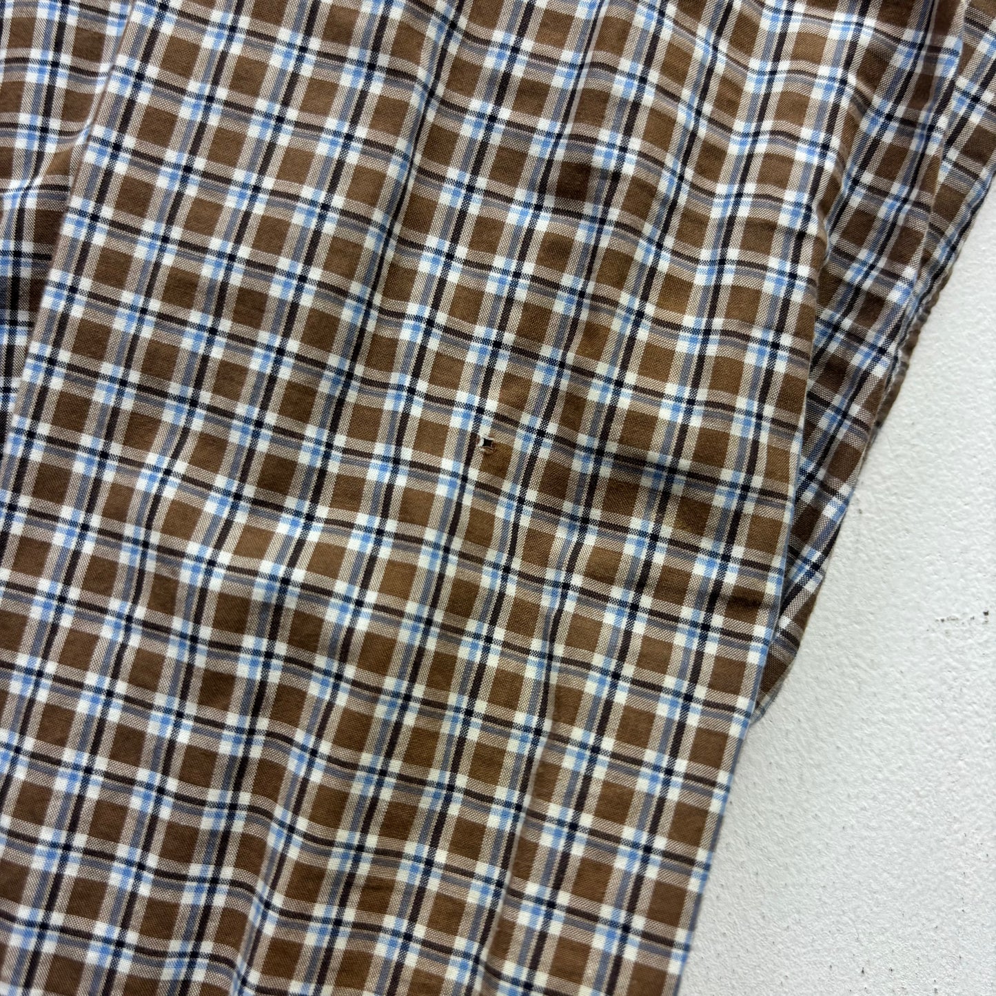 Polo Ralph Lauren Brown Check Plaid Slim Fit Button Up Shirt - M