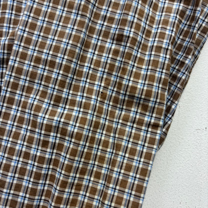 Polo Ralph Lauren Brown Check Plaid Slim Fit Button Up Shirt - M