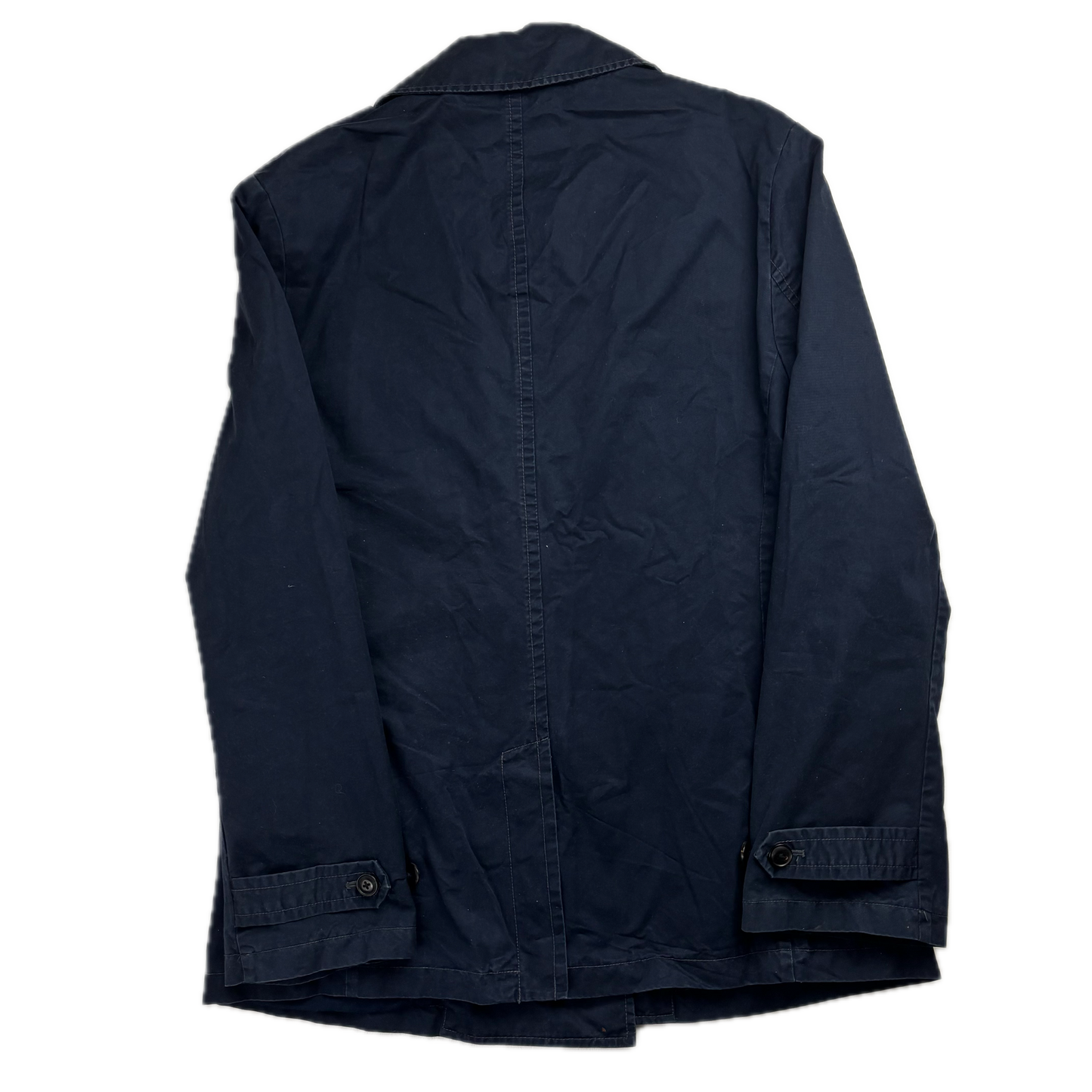 Polo Ralph Lauren Navy Double Breasted Rain Mac Coat Trench - L