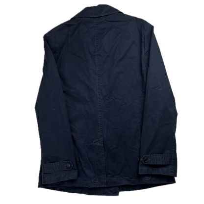 Polo Ralph Lauren Navy Double Breasted Rain Mac Coat Trench - L