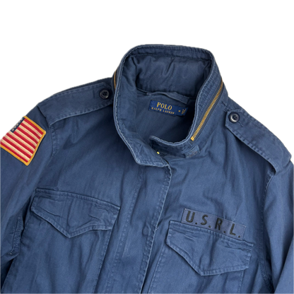 Navy Blue Military Army Parka Jacket  - M