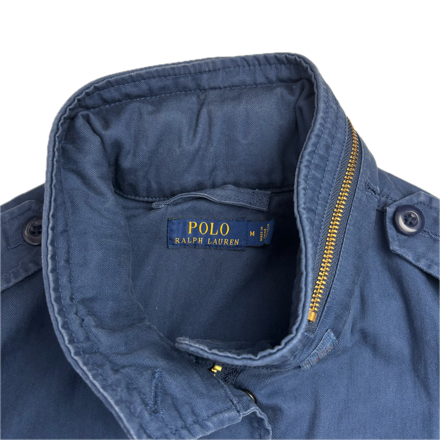 Navy Blue Military Army Parka Jacket  - M