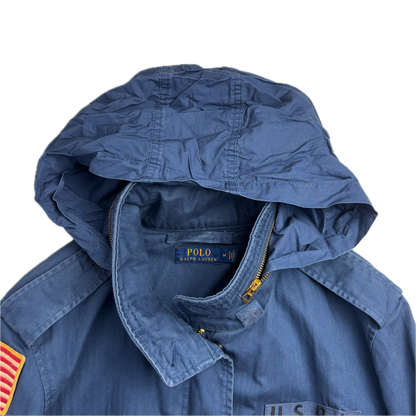 Navy Blue Military Army Parka Jacket  - M