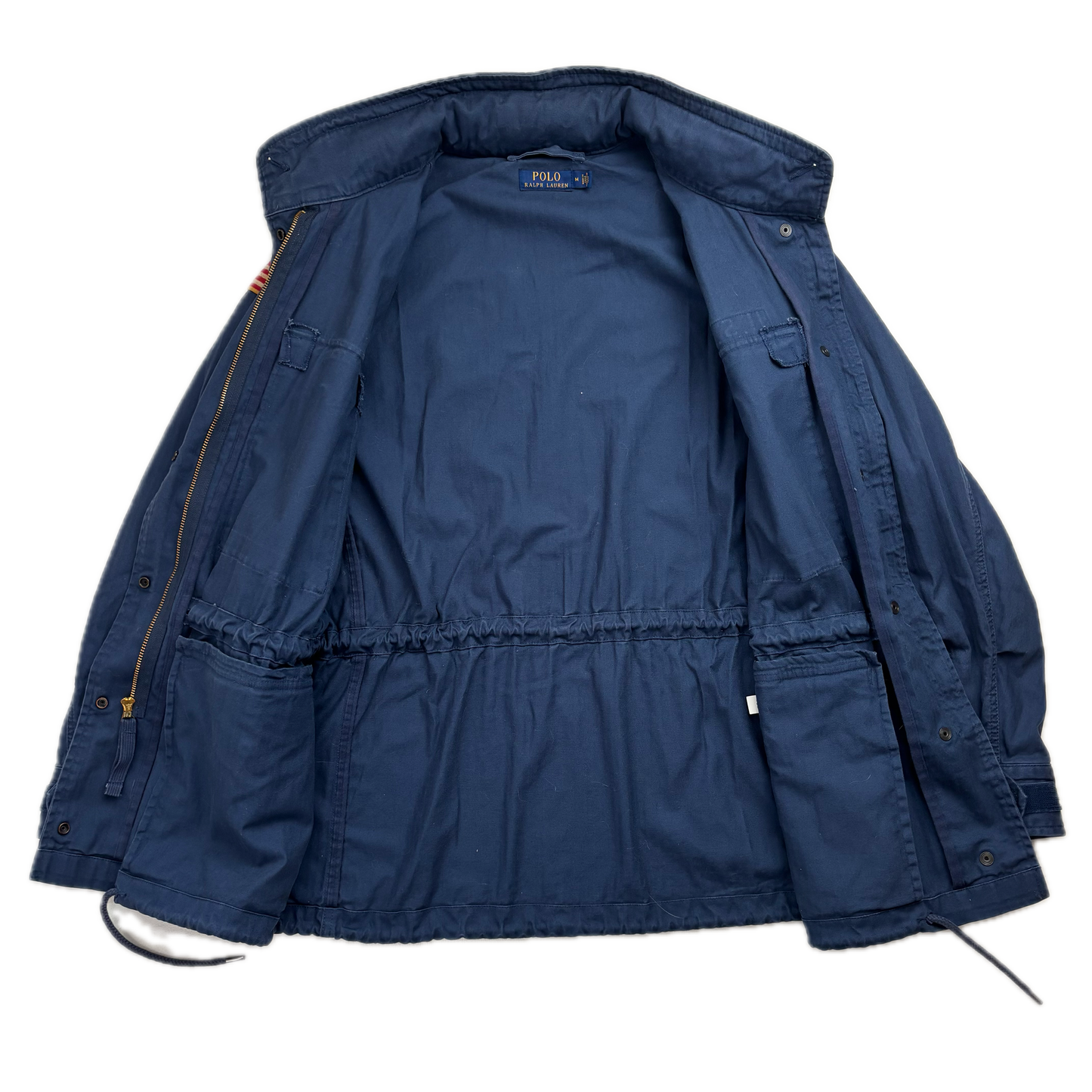 Navy Blue Military Army Parka Jacket  - M