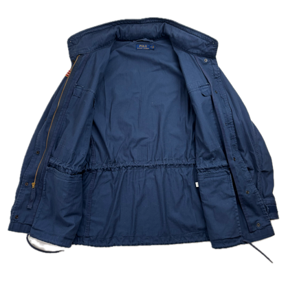 Navy Blue Military Army Parka Jacket  - M