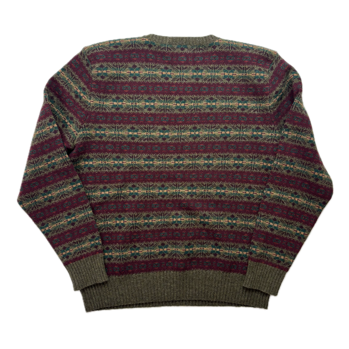 Polo Ralph Lauren Fairisle Jumper V-Neck Sweater (Wool) - L